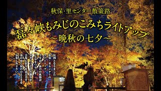 秋保・里センター散策路　磊々峡もみじのこみち ライトアップ　～晩秋の七夕～