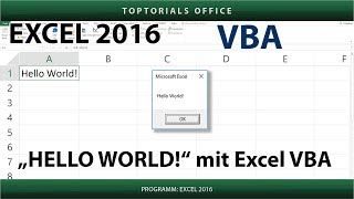 Hello World mit Excel VBA programmieren
