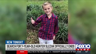 The search for missing 7-year-old Hunter Slezak comes to an end