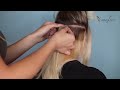 how to apply tape in hair extensions