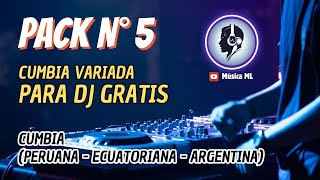 Pack 5 📂 - Cumbia Variada Para Dj 😃 ( Peruana - Ecuatoriana - Argentina )