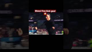 Lionel Messi free kick goal 👑🐐psg vs Lille #football #shorts