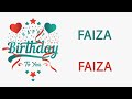 Happy Birthday to Faiza - Hindi Birthday Wish From Birthday Bash