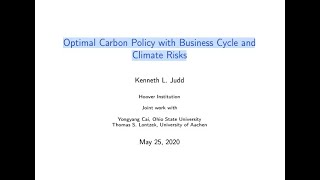 DSICE: High-Power Computing Applied to Climate Policy Issues (Ken Judd Numerical Methods Lecture 26)
