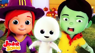 Ha Ha Ha Halloween | Rimas para niños | Junior Squad Español Latino | Dibujos animados