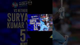 Suryakumar Yadav 51*(25) Vs NertherlandToday🇮🇳🥀🌺India Win Status🤯😜🏆India🤗💕 Winning Status#ind#shorts