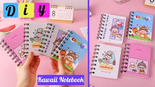 DIY Kawaii Notebook / DIY Kawaii spiral Dairy / How to make kawaii notebook / School Supplies