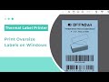 How to print oversize labels on Windows with OFFNOVA Thermal Label Printer?