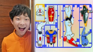 Yejun Build Gundam Kids Robot Toy Assembly with Coloring for Children