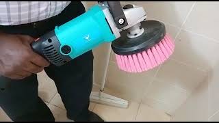 Polisher Brush | Best  Bathroom Power Scrubber In Depth | Floor Cleaning Brush #cleaning #polisher
