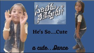 He's so cute | Dance Cover | Pinky| Kids Dance| Mahesh babu | Rashmika| Sarileru Neekevaru | DSP