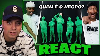 CORINGA REAGINDO A ADIVINHE QUEM É O NEGRO! ft JEFF BALA, BRYAN, BAPTISTA, ABELHA E MAX VITORINO!