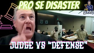 Judge Battles Pro Se Defense! Defendant's Crash Course In Courtroom Etiquette!