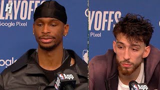 Shai Gilgeous-Alexander & Chet Holmgren on the Must Win Game 6,  Postgame Interv