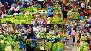 Batdombong street food Maket tour, Battambang Thmey Market and Battambang Central Market