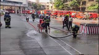 Mumbai fire pump drill