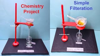 chemistry project - simple filtration working model 3d science project - diy | howtofunda