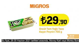 Migros'ta Yetişen Alıyor ! | Onsüt Tam Yağlı Taze Kaşar Peyniri 700 g