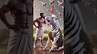 মধু 🍯🪰 চুরি করা জেব্রাকে 🦓 বাঁচায় মানুষ #shorts #storyvideo #ai