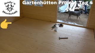 Gartenhütten Projekt Teil #5 - Fußboden - Tag 4