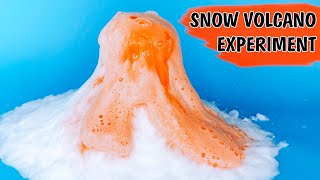 How to make a Snow volcano | Winter science experiment for kids