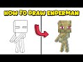 How to Draw Enderman from Minecraft – Simple Neutral Game Mob Tutorial