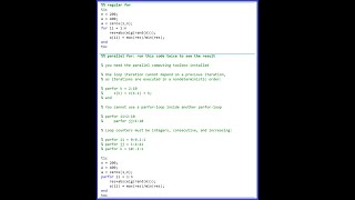 parallel for loop (parfor) in MATLAB