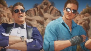 Linden Ashby (Johnny) Vs Johnny Cage | All Intro/Interaction Dialogues - Mortal Kombat 11