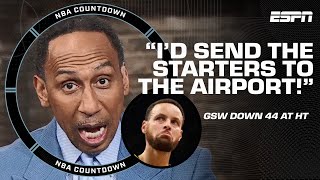Stephen A. reacts to Celtics' record halftime lead over GSW: 'EPIC BUTT WHOOPING