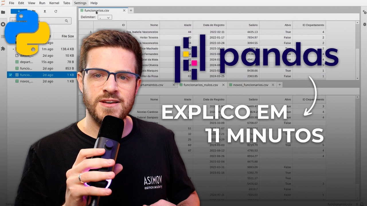 Te Ensino Tudo Sobre Pandas Para Análise De Dados Com Python Youtube
