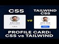 Create Profile Card with Tailwind CSS|Clean UI Design Tutorial