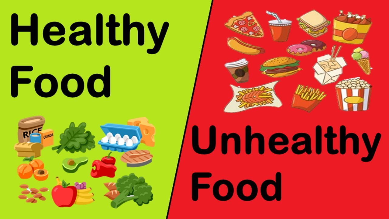 Healthy Food Vs Junk Food|Healthy Food VS Unhealthy Food|Healthy Food ...