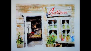An Antique Store in Watercolor - with Chris Petri