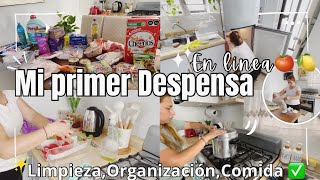 Primer Despensa en Línea🍋Limpieza Refri y Organizando la Despensa #limpieza #cocina #compras #hogar