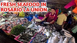 ROSARIO LA UNION PUBLIC  MARKET TOUR / ANG DAMING SARIWANG SEAFOOD