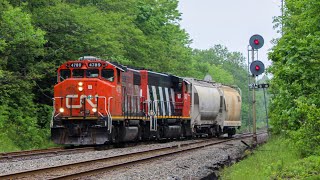 CN522 a Local from Milford takes the Siding for CN507