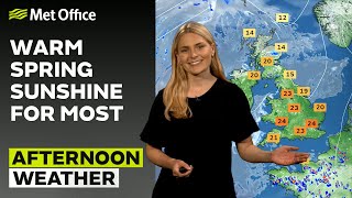 19/05/24 – Sunny day for most – Afternoon Weather Forecast UK – Met Office Weather