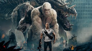 Giant Gorilla Vs Giant Crocodile Vs Flying Wolf   Rampage Movie Scene    Rampage 2018 Movie720p