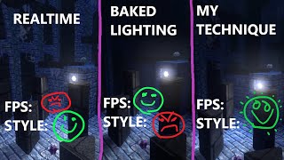 Godot stylized baked lighting tutorial - make indoor scenes brighter!!