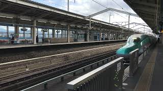 通過待ち　新幹線　E5系　郡山駅　Waiting for passage