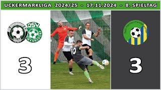 STORKOW/VIETMANNSDORF - PARMEN/FÜRSTENWERDER 3:3 - Tore \u0026 Highlights [UM-Liga 2024/25 - 8. Spieltag]