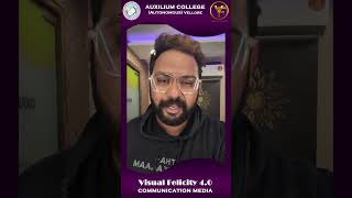 Visual Felicity 4.0 Chief Guest Reveal | Auxilium College (autonomous) Vellore