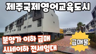 급매물 ~ 현재 분양/입주중인 제주국제영어교육도시 인근 아이비스127, 분양가이하 매매 및 시세이하 전세임대