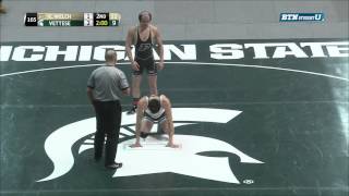 Purdue Boilermakers at Michigan State Spartans Wrestling: 165 Pounds - Welch vs. Bettese