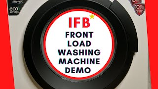 IFB Front Load Washing Machine Demo | IFB Neo Diva BX 7KG #IFB