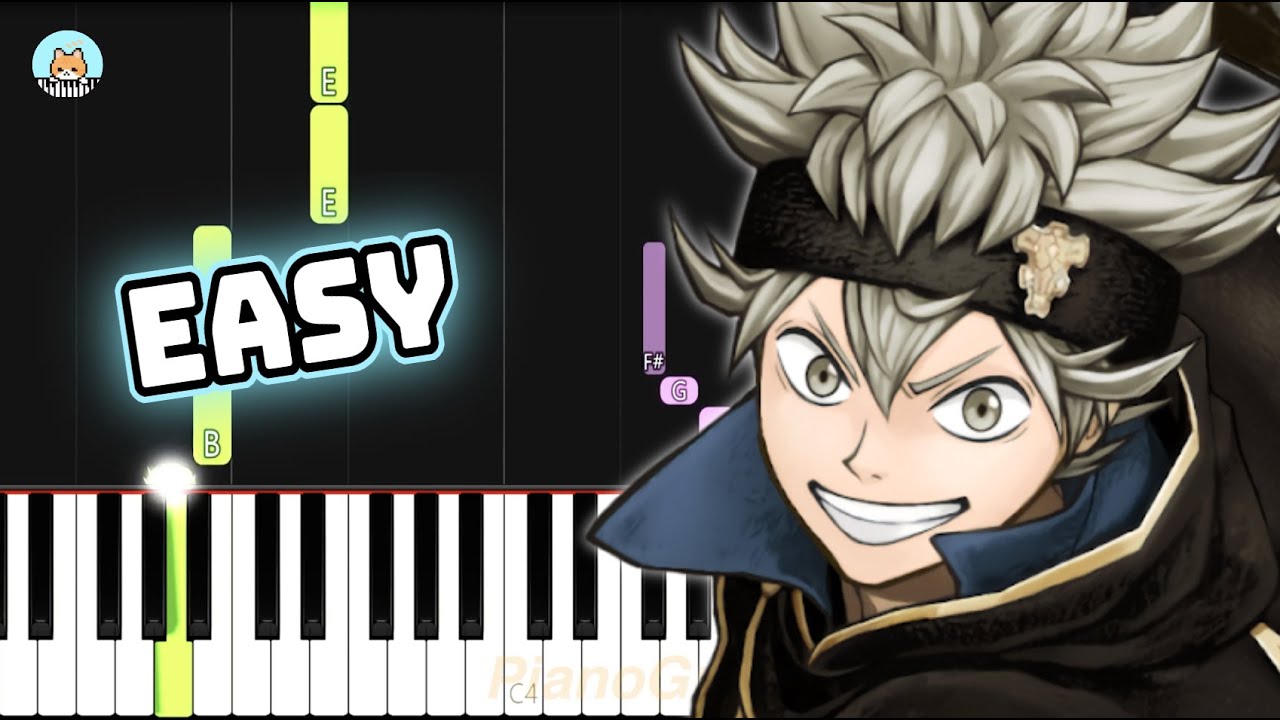 Black Clover Op 10 Black Catcher Easy Piano Tutorial Sheet