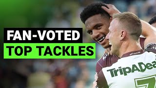 Fan-voted top tackles from the 2021 NRL season