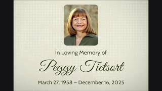 Jan 3, 2026 - Peggy Tietsort Memorial Service