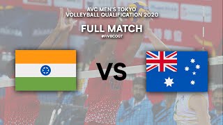 IND vs. AUS - Full Match | AVC Men's Tokyo Volleyball Qualification 2020