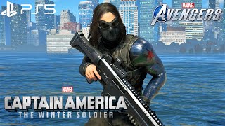 Marvel's Avengers - NEW Winter Soldier MCU Suit Gameplay 4K 60FPS (PlayStation 5)